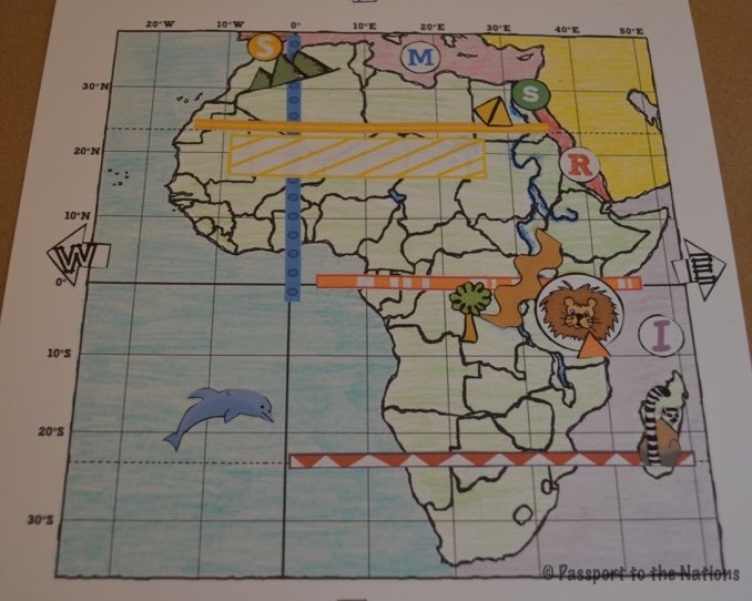 Africa Sticker Map